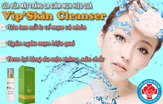 Vip'Skin Cleanser  ,Sửa rữa mặt trắng da