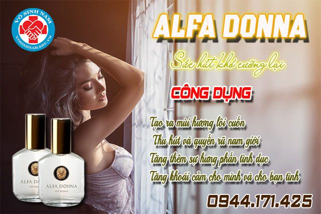công dụng nước hoa kích tích alfa donna