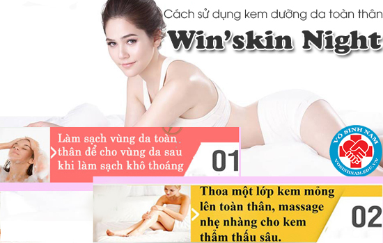 Win’skin Night ,Win’skin Night kem dưỡng trắng da ban đêm