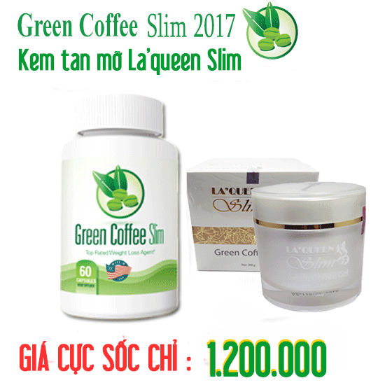 combo green coffee và La'queen Slim